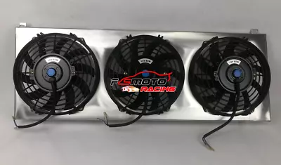 For 1991-2001 Jeep Cherokee XJ Comanche 2.5L 4.0L Aluminum Radiator Shroud+Fans • $105