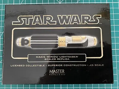 Mace Windu .45 Scale Lightsaber STAR WARS Master Replicas SW-302 New In Box • $99.99