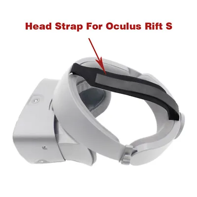 Belt Headband Soft Black VR Headset Accessories Head Strap For Oculus Rift S • £6.72