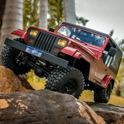 RC 1/10 JEEP 4X4 YJ WRANGLER W/ LED Lights*RTR* RED • $379.99