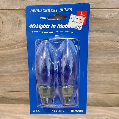 VTG Christmas Time 40 Lights In Motion Synchronized Replacement 2 Bulbs Blue • $4.35