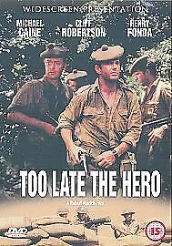 Too Late The Hero DVD (2002) Michael Caine Aldrich (DIR) Cert 15 Amazing Value • £2.31