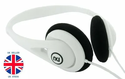 Skullcandy Wired Lightweight Stereo Headphones 3.5mm On-Ear White IPhone/Android • £7.99