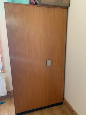 £350 • Buy Vintage Stag Furniture 60s 3pcs Wardrobe, Drawers With Mirror & 1bedside Table 