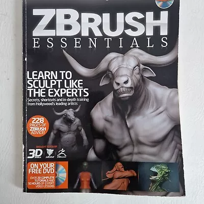 ZBrush Essentials Learn To Sculpt Like An Expert 3D Book Paperback Magazine • $17.42