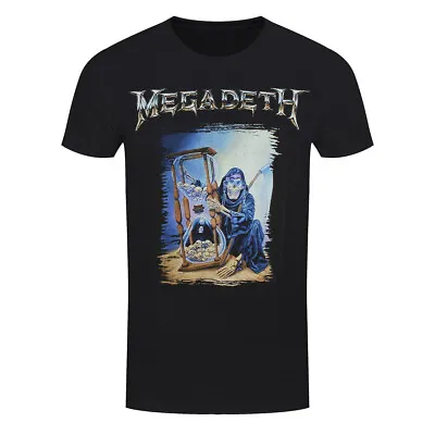 Megadeth T-Shirt Countdown Hourglass Band Official New Black • £15.95