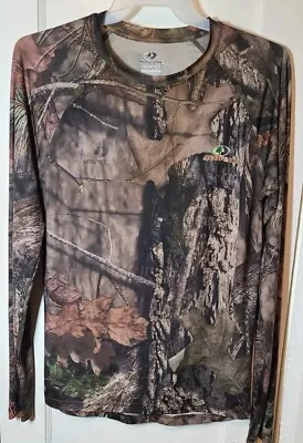 Mossy Oak Break Up Country Mens Camouflage Long Sleeve Crew Neck T Shirt Size S • $9.99