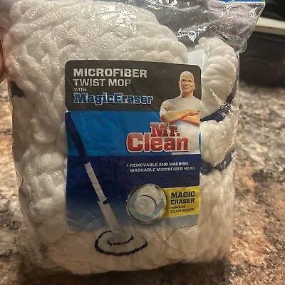 Mr Clean Micro Fiber Twist Mop With Magic Eraser Refill • $14.99