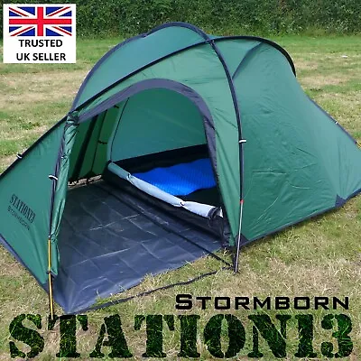 STATION13 - 2 Person Motorcycle Tent - STORMBORN - Semi-Geodesic Design - 3.5kg • £169