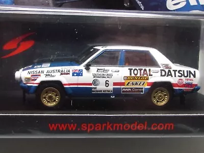 Spark - 1978 Southern Cross Rally - Datsun Stanza - 1:43 Scale Model Car S7765 • £79.99