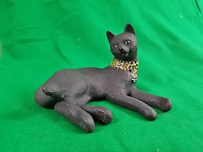 Lenox Miss Chievous Jeweled Collar Black Ebony Cat Figurine America By Design • £23.63