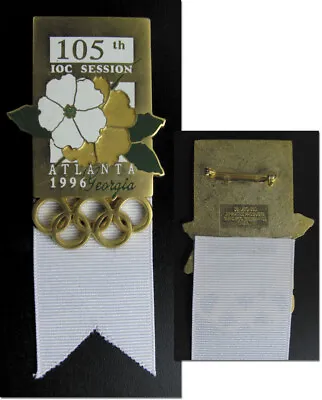 Olympic Games   105th Ioc Session Atlanta Georgia 1996   Pin • $107.72