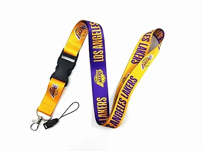 Los Angeles Lakers NBA Lanyard - 22  W/ Quick Release & Breakaway Clasp 2 Sided • $7.99