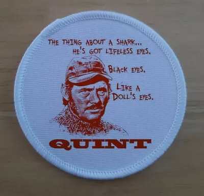 £3.99 • Buy Quint Robert Shaw Jaws Badge Patches Badges