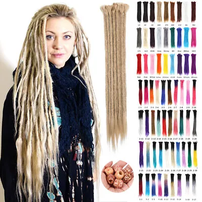 24 Inch Extensions Single Ended Hair Dreads SE Dreads Colorful Braids Dreadlocks • £7.67