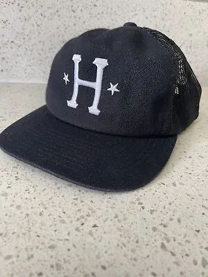 $28.95 • Buy Huf Snapback Hat Black Stars