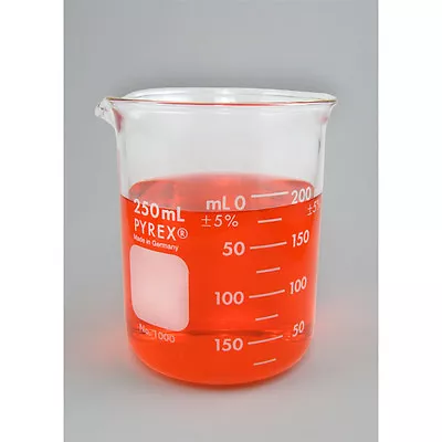 Corning Pyrex Beaker 250 Ml  Made In Germany. Heat Resistant. • $7.95