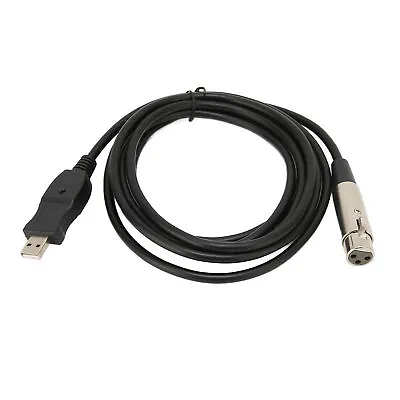 Microphone Converter Cable USB To XLR Adapter Wire With Sound Card For Music REL • £12.55