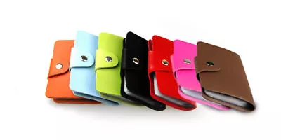 $4.45 • Buy Women Slim ID Credit Card Holder Pocket Case Purse Wallet Business PU Leather 