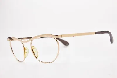 Men's Eyeglasses MARWITZ Optima Gold Plated  Vintage Glasses 70s Retro Pilot  • $122.09