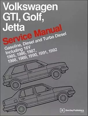 Volkswagen GTI Golf Jetta Service Manual: 1985 1986 1987 1988 1989 1990  • $94.07