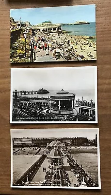 EASTBOURNE 2 X Real Photo Postcards Plus 1 Printed Postcard • £2