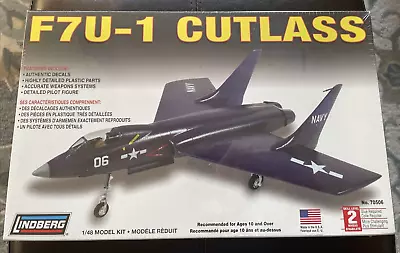 Lindberg F7U-1 Cutlass Airplane Model Kit 70506 1/48 - New & Sealed • $15.99