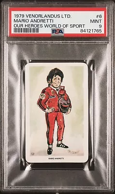 Mario Andretti 1979 Venorlandus LTD. #6 PSA 9 | Our Heroes World Of Sport | Icon • $44.99