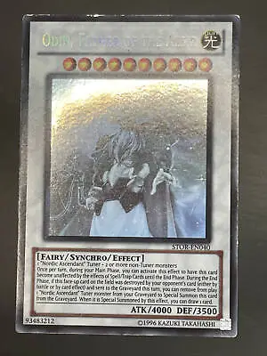 Yugioh Odin Father Of The Aesir Ghost Rare Near Good Condition Stor-en040 • £34.99