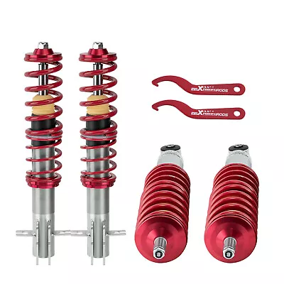 4Pcs Front Rear Coilovers Struts Lowering Coils Kit For VW Golf (MK1) 1974-1984 • $205.99