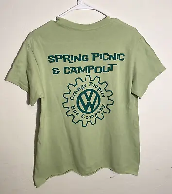 Volkswagen VW Bus Van Club Meet Graphic T-Shirt Short Sleeve Light Green SoCal • $9.99