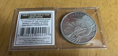 2013 Maui No Ka Oi One Dollar Trade Hawaii Uncirculated Coin Medal With Coa • $13.50