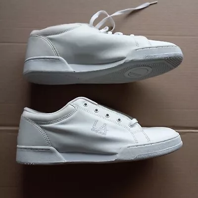 L.A. Gear MENS SIZE 13 White Leather Sneakers (1994) #254779 • $34.50