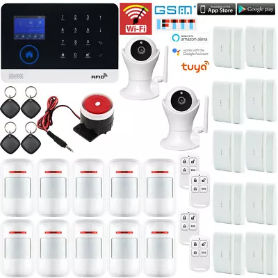 C15 Tuya APP WiFi Wireless Home Security Alarm System+Camera+Amazon Alexa+Google • $357.19