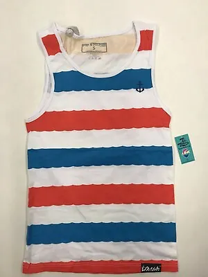 Pink Dolphin Wave Stripe Embroidered Dolphin Anchor Mens Small Nice New Rare • $25.99