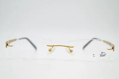 Glasses Flair 611 Gold Rimless Frames Eyeglasses New • $147.04