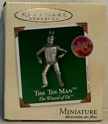 2002 Hallmark Keepsake Miniatures The Tin Man - The Wizard Of Oz - Ornament • $10.88