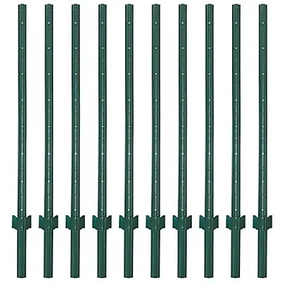 5 Feet Sturdy Duty Metal Fence Post Garden U Post For 5 FEET SET OF 10 New • $96.32