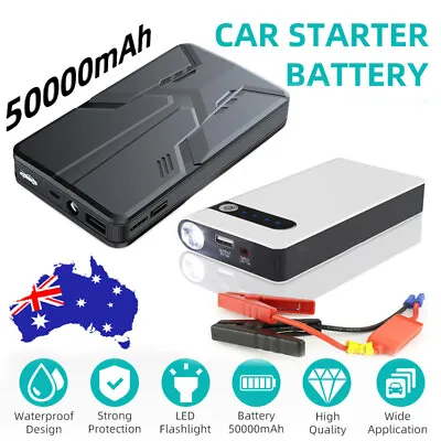 $54.99 • Buy 12V 50000mAh/30000mAh Car Jump Starter Battery Power Bank With LED Flashlight