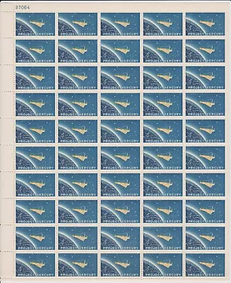 Scott # 1193 Project Mercury Mint Stamp Sheet Of 50 • $49