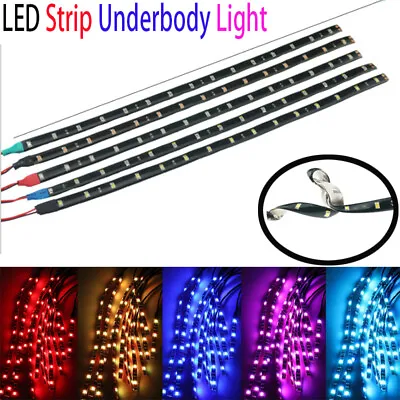 LED Strip Under Car Tube Underglow Underbody System Neon Light For Motorcycle RK • $4.01