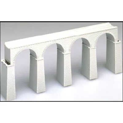 Atlas 2826 N-Scale Viaduct KIT 4-Arch Cut Stone Masonry Single-Track Bridge • $9.22