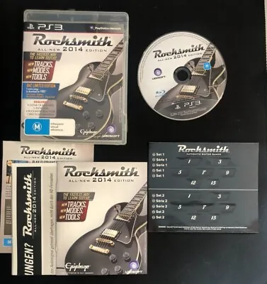 Rocksmith 2014 Playstation 3 (PS3) With Manual And Extras - No Cable - TESTED • $18