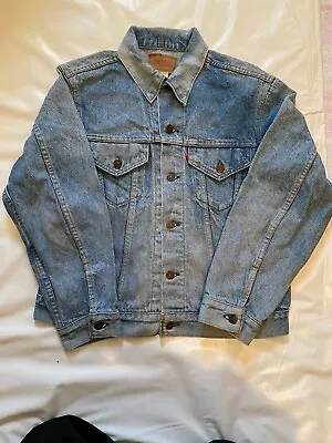 Original Mens Vintage Levi Denim Jacket Chest 38  • £22