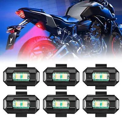 7COLORS LED Lights AIRCRAFT STROBE LIGHT USB CHARGING Lightweight Rechargeable • $11.37