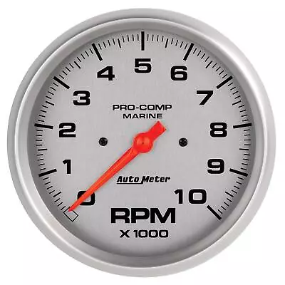 AutoMeter 200801-33 Tach Gauge 5 Inch 10K RPM Marine Silver • $226.99