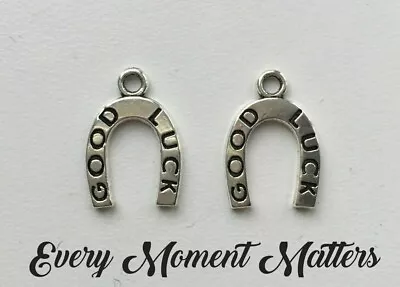 £2.39 • Buy 20 X Tibetan Silver HORSESHOE GOOD LUCK WORDING WEDDING 18x12mm Charms Pendant