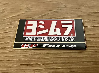 Yoshimura Metal Badge Exhaust Sticker Decal Heatproof 90mm X 50mm • £4.75