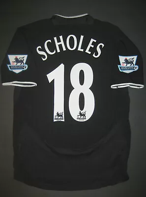 2003-2005 Nike Manchester United Paul Scholes Away Jersey Shirt Kit England • $339.99