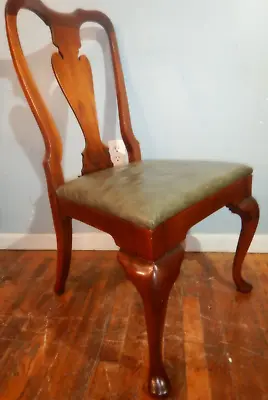 HICKORY CHAIR Mahogany Queen Anne Dining Side Chair • $145